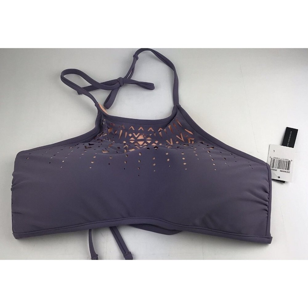 Ninety Nine Tankini Top Purple Orange Size Large Cut Out New‎ bikini
